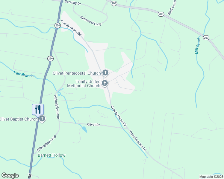 map of restaurants, bars, coffee shops, grocery stores, and more near 55 Trinity Circle in Savannah