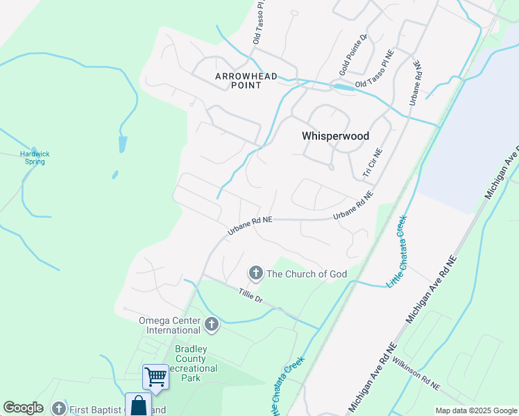 map of restaurants, bars, coffee shops, grocery stores, and more near 142 Ashley Court Northeast in Cleveland