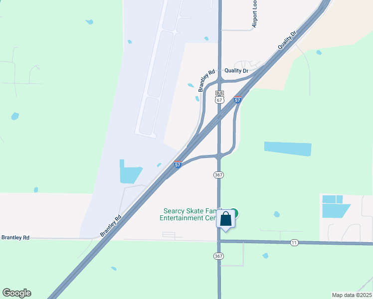 map of restaurants, bars, coffee shops, grocery stores, and more near U.S. 167 in Searcy