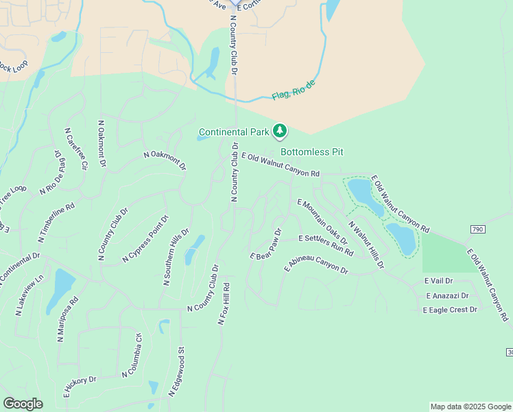 map of restaurants, bars, coffee shops, grocery stores, and more near 2600 Valley View Drive in Flagstaff