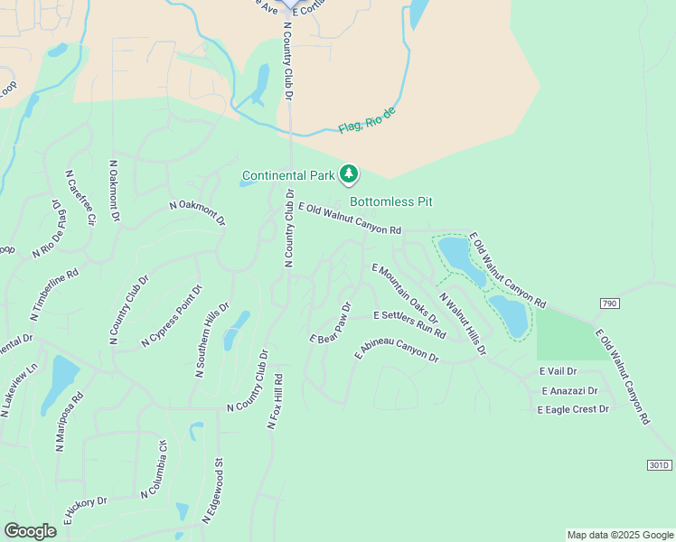 map of restaurants, bars, coffee shops, grocery stores, and more near 5700 North Villa Circle in Flagstaff