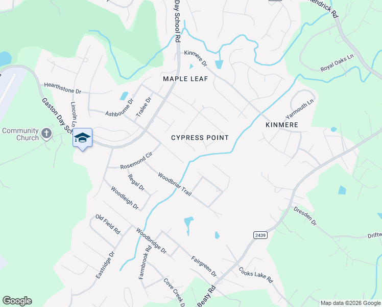 map of restaurants, bars, coffee shops, grocery stores, and more near 2737 Firethorn Court in Gastonia