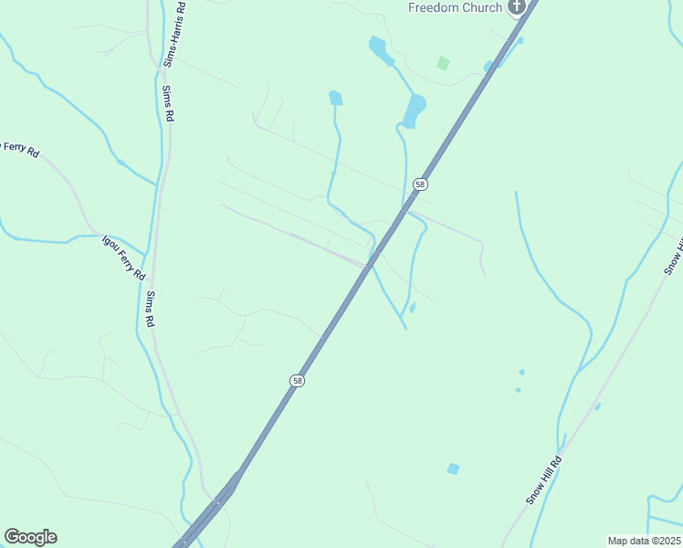 map of restaurants, bars, coffee shops, grocery stores, and more near 9515 Tennessee 58 in Ooltewah