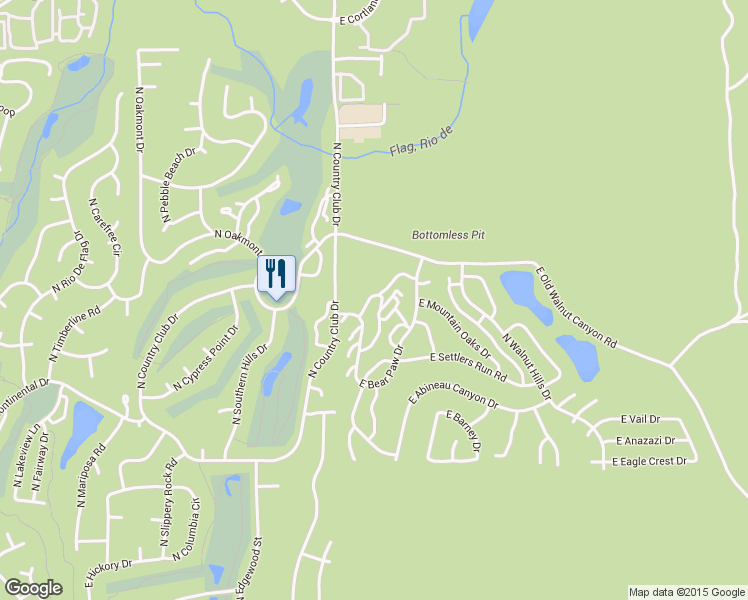 map of restaurants, bars, coffee shops, grocery stores, and more near 2600 Valley View Drive in Flagstaff