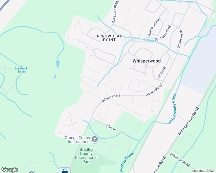 map of restaurants, bars, coffee shops, grocery stores, and more near 224 Bellingham Drive Northeast in Cleveland