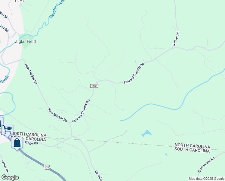 map of restaurants, bars, coffee shops, grocery stores, and more near 1 Hunting Country Trail in Tryon