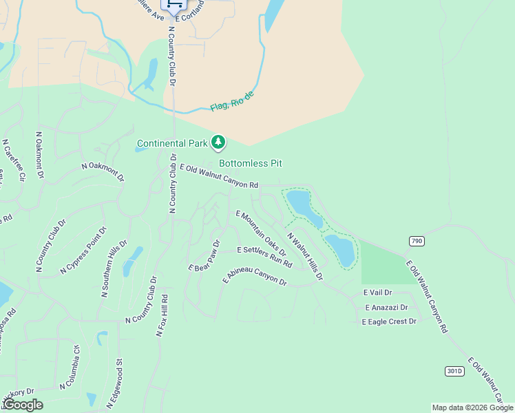map of restaurants, bars, coffee shops, grocery stores, and more near 5974 East Mountain Oaks Drive in Flagstaff