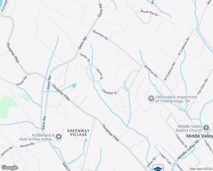 map of restaurants, bars, coffee shops, grocery stores, and more near 8514 Dunnhill Lane in Middle Valley