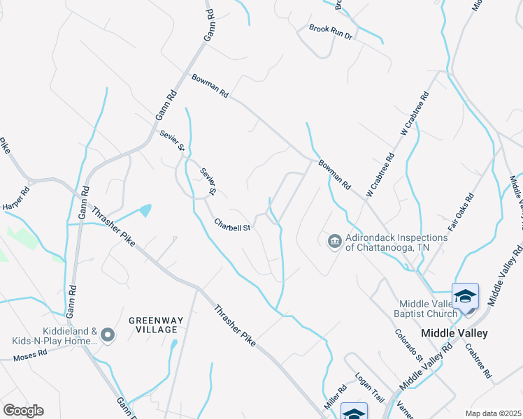 map of restaurants, bars, coffee shops, grocery stores, and more near 701 Charbell Street in Middle Valley