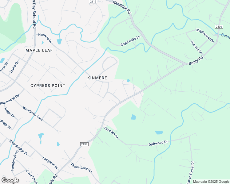 map of restaurants, bars, coffee shops, grocery stores, and more near Tottenham Court in Gastonia