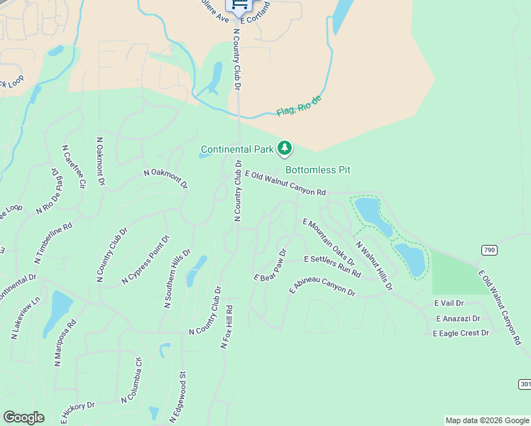 map of restaurants, bars, coffee shops, grocery stores, and more near 2600 Valley View Drive in Flagstaff