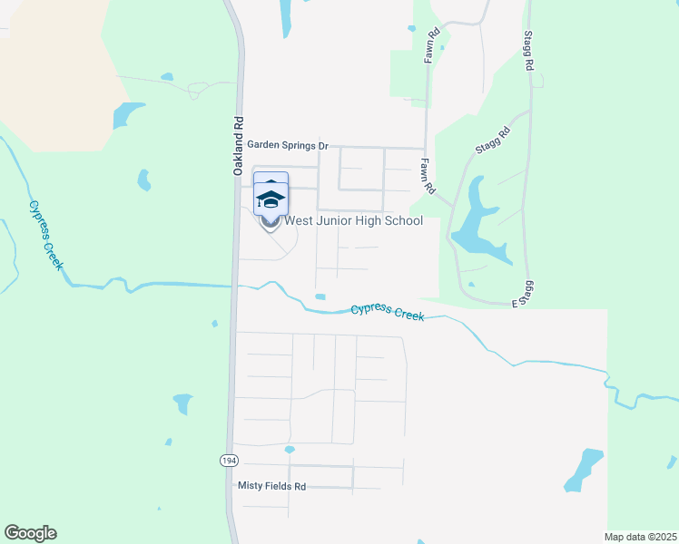 map of restaurants, bars, coffee shops, grocery stores, and more near 45 Dogwood Lane in Spring