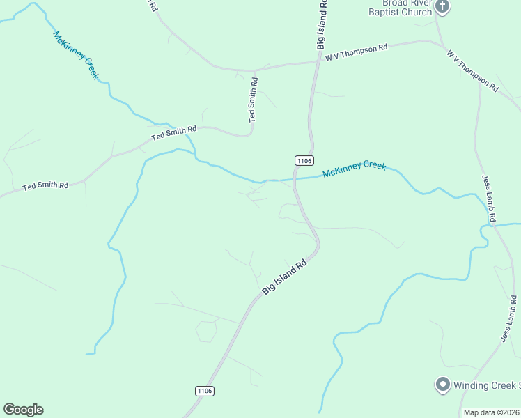 map of restaurants, bars, coffee shops, grocery stores, and more near 156 Misty Lane in Rutherfordton