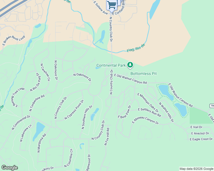 map of restaurants, bars, coffee shops, grocery stores, and more near 2313 North Oakmont Drive in Flagstaff