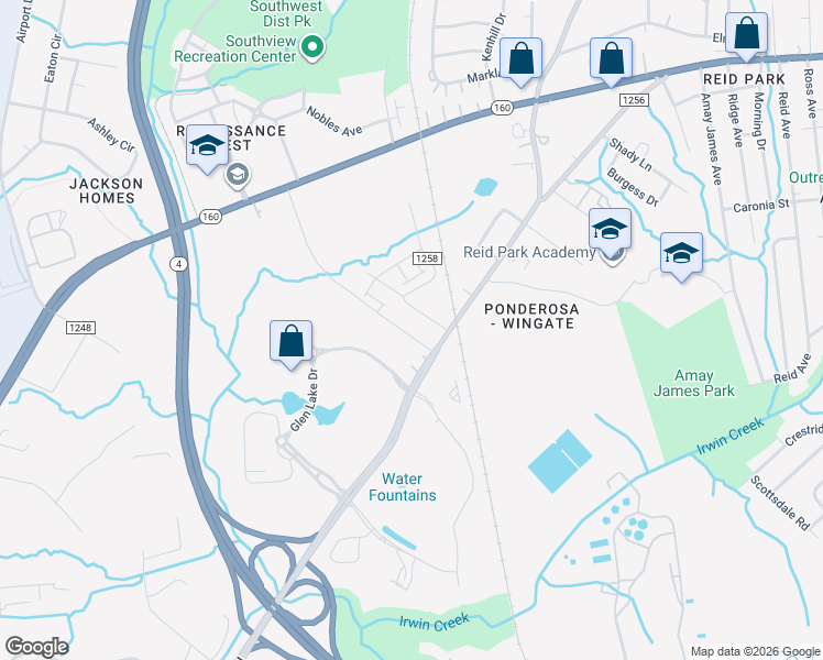 map of restaurants, bars, coffee shops, grocery stores, and more near in Charlotte
