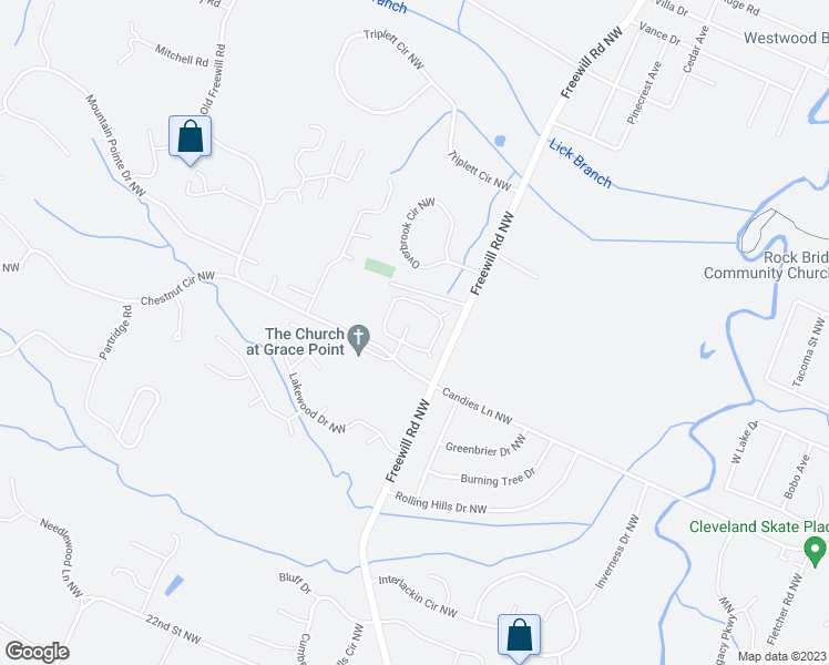 map of restaurants, bars, coffee shops, grocery stores, and more near 2710 Southern Court Northwest in Cleveland