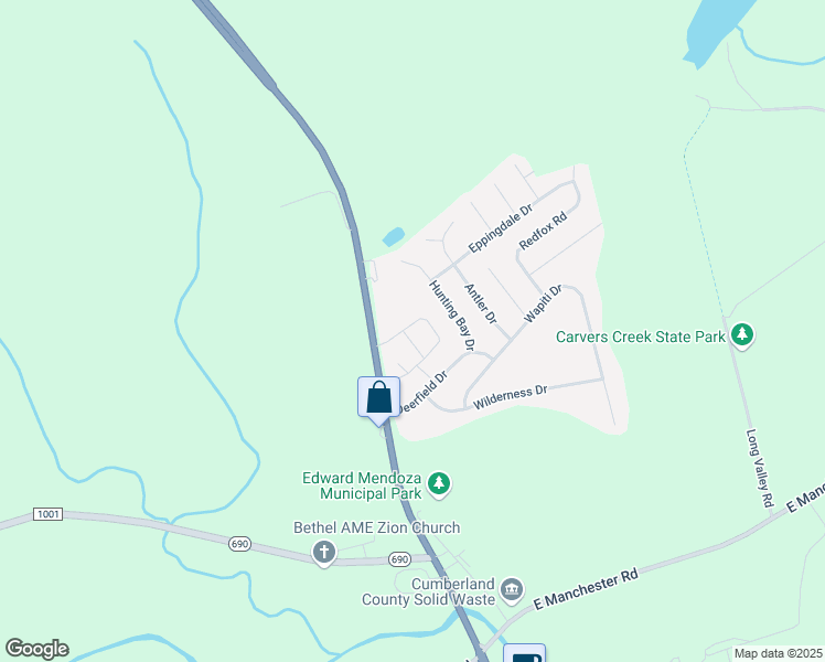 map of restaurants, bars, coffee shops, grocery stores, and more near 1310 Koinonia Drive in Spring Lake