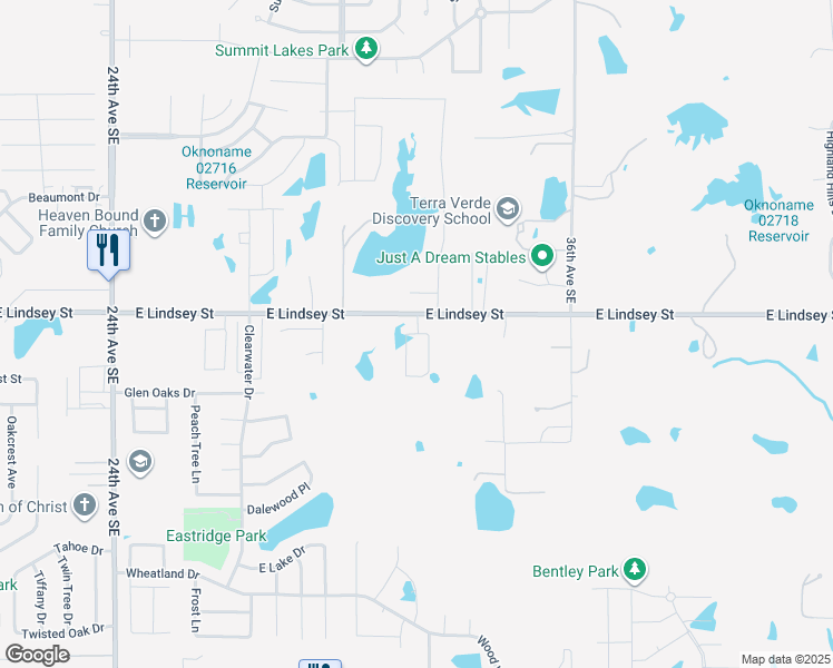 map of restaurants, bars, coffee shops, grocery stores, and more near 3104 Venice Court in Norman