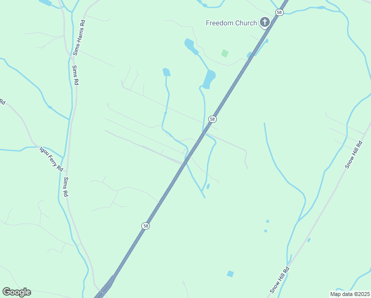 map of restaurants, bars, coffee shops, grocery stores, and more near 7437 Private Lane in Ooltewah