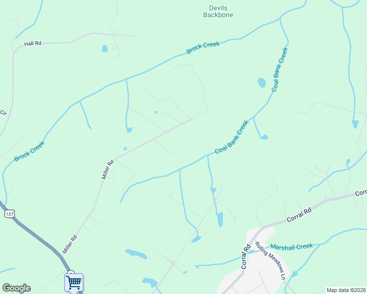 map of restaurants, bars, coffee shops, grocery stores, and more near 916 Miller Road in Signal Mountain