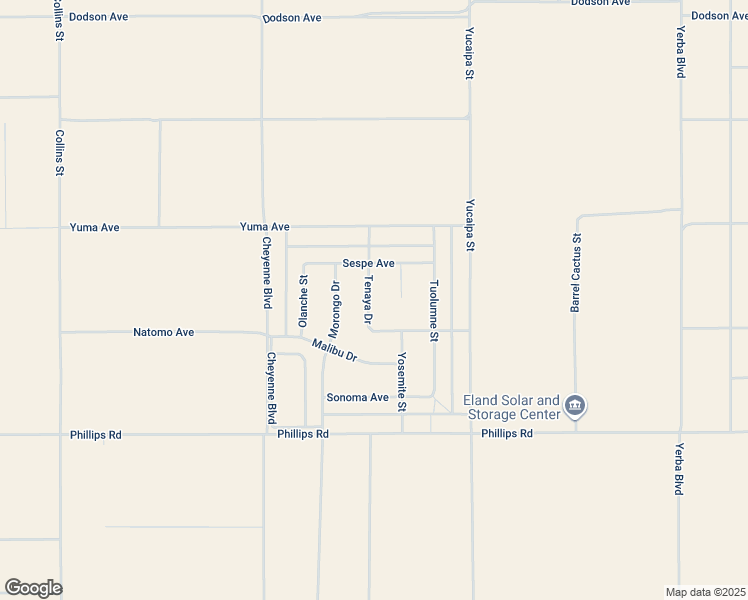 map of restaurants, bars, coffee shops, grocery stores, and more near Tenaya Drive in Kern County