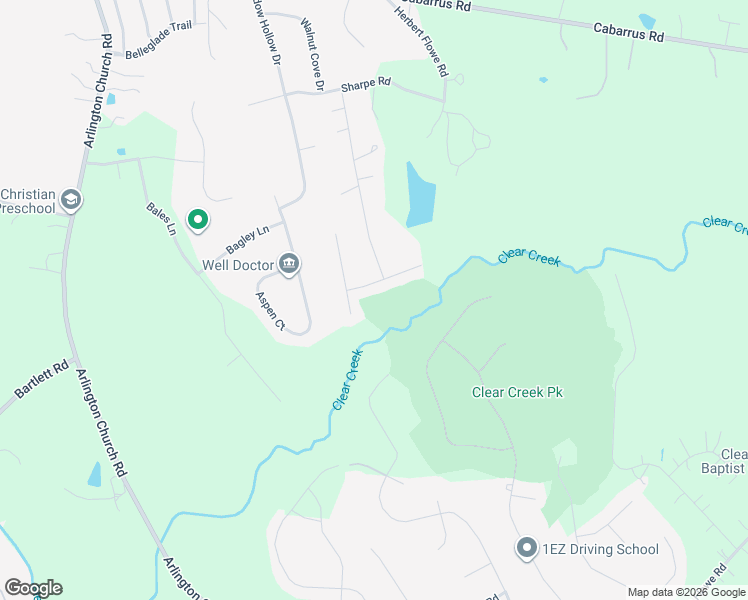 map of restaurants, bars, coffee shops, grocery stores, and more near 15324 Logan Grove Road in Charlotte