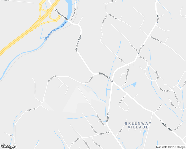 map of restaurants, bars, coffee shops, grocery stores, and more near Harper Road in Soddy-Daisy