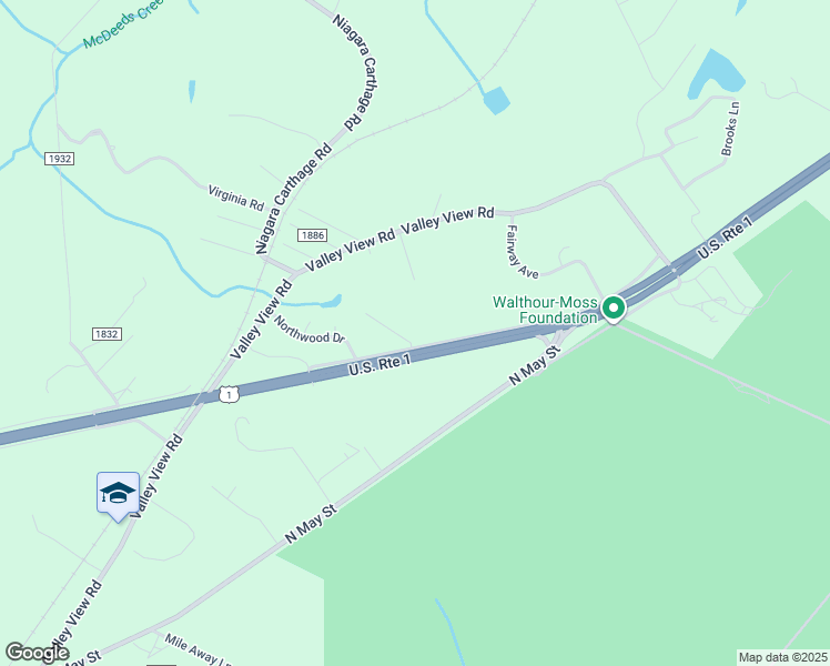 map of restaurants, bars, coffee shops, grocery stores, and more near 108 Dover Street in Southern Pines
