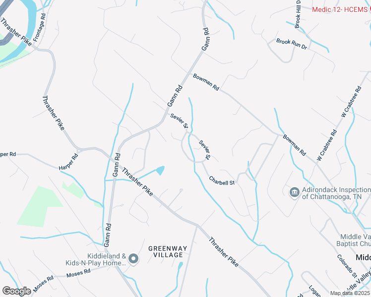 map of restaurants, bars, coffee shops, grocery stores, and more near 433 Sevier Street in Middle Valley