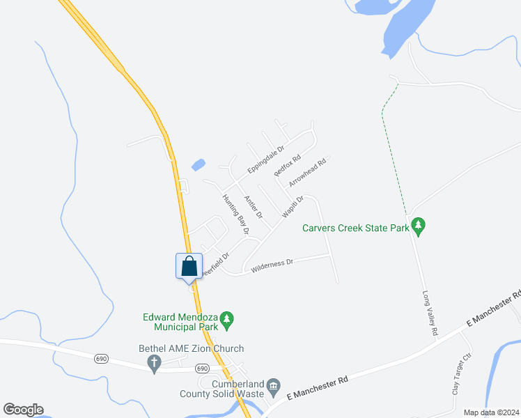 map of restaurants, bars, coffee shops, grocery stores, and more near 3310 Antler Drive in Spring Lake