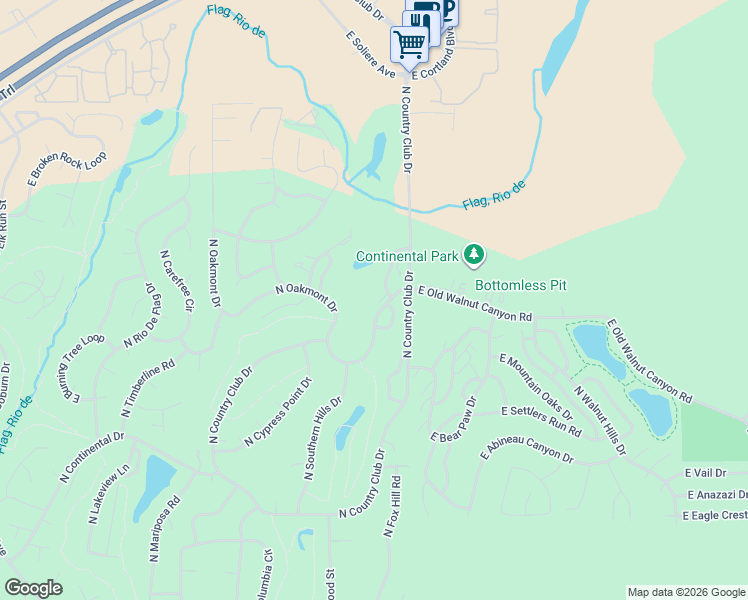 map of restaurants, bars, coffee shops, grocery stores, and more near 2313 North Oakmont Drive in Flagstaff