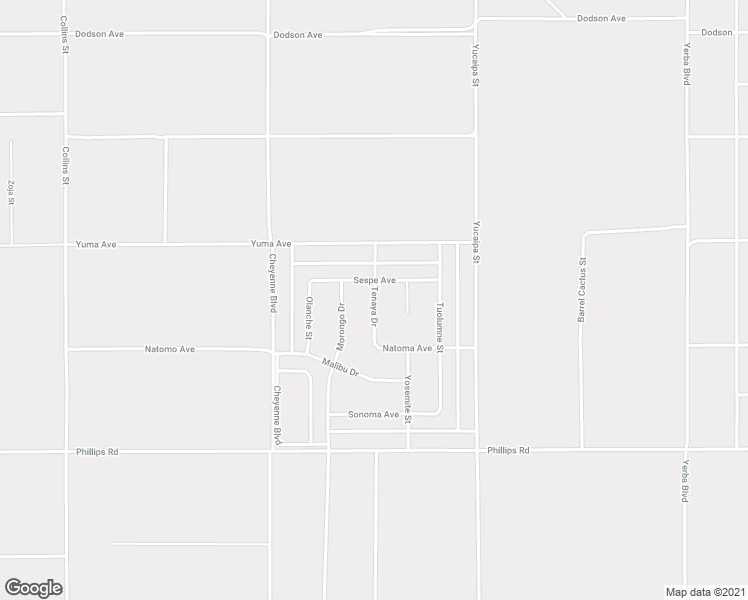 map of restaurants, bars, coffee shops, grocery stores, and more near Tenaya Drive in Kern County