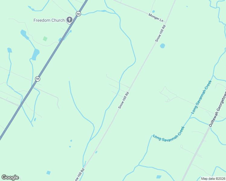 map of restaurants, bars, coffee shops, grocery stores, and more near 9733 Snow Hill Road in Ooltewah