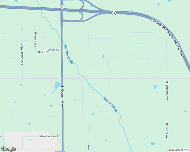 map of restaurants, bars, coffee shops, grocery stores, and more near 1018 Northeast 70th Street in Blanchard
