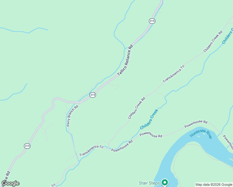 map of restaurants, bars, coffee shops, grocery stores, and more near 962 Tellico Reliance Road in Reliance