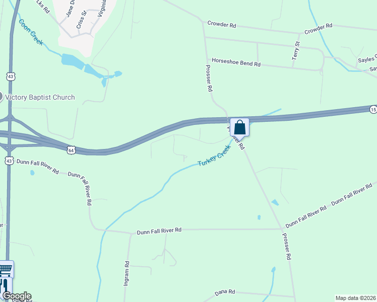 map of restaurants, bars, coffee shops, grocery stores, and more near 16 Harding Road in Leoma