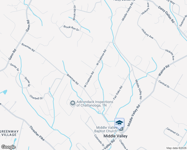 map of restaurants, bars, coffee shops, grocery stores, and more near 8444 West Crabtree Road in Middle Valley