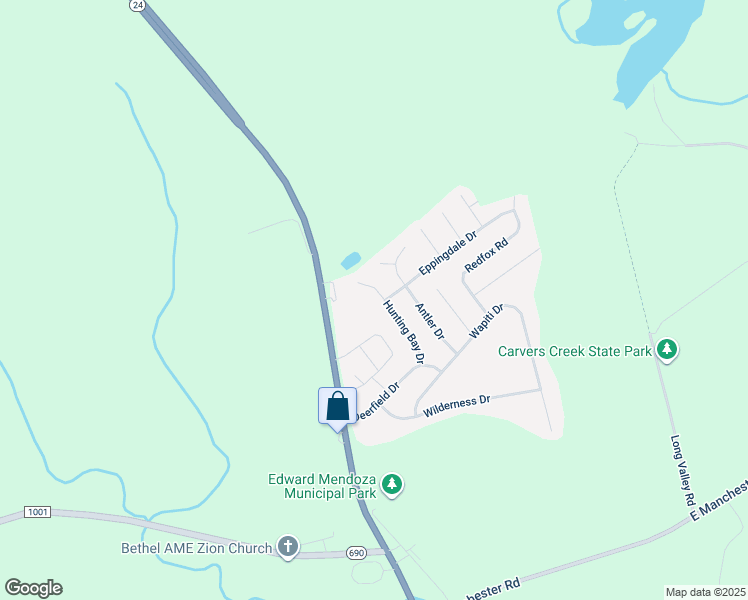 map of restaurants, bars, coffee shops, grocery stores, and more near 3333 Hunting Bay Drive in Spring Lake