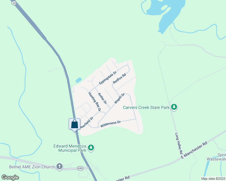 map of restaurants, bars, coffee shops, grocery stores, and more near 3309 Red Fox Road in Spring Lake
