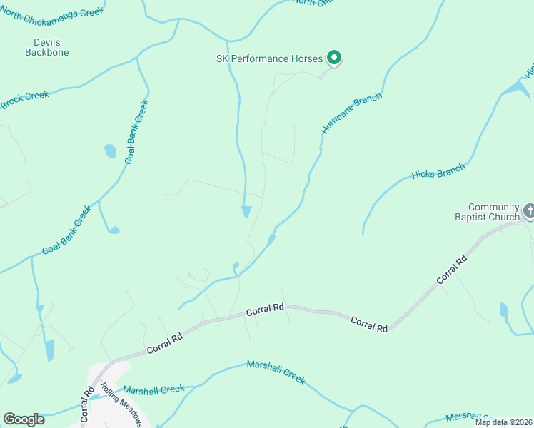 map of restaurants, bars, coffee shops, grocery stores, and more near 6514 Gray Fryar Road in Signal Mountain