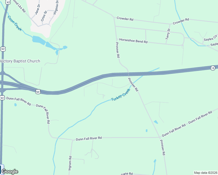 map of restaurants, bars, coffee shops, grocery stores, and more near 16 Harding Road in Leoma
