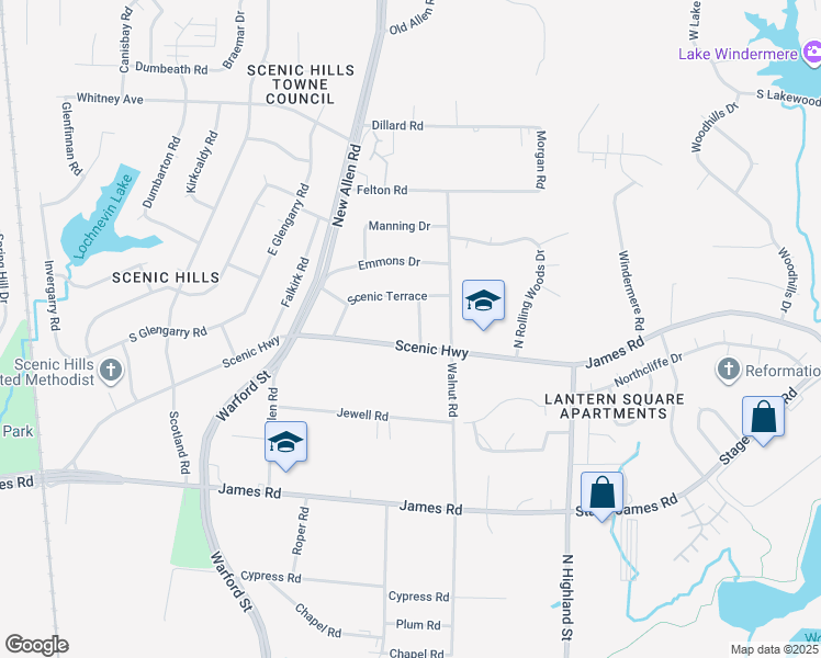 map of restaurants, bars, coffee shops, grocery stores, and more near 2909 Bede Road in Memphis