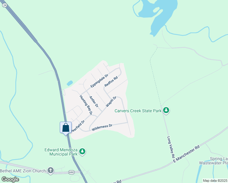 map of restaurants, bars, coffee shops, grocery stores, and more near 3308 Arrowhead Road in Spring Lake