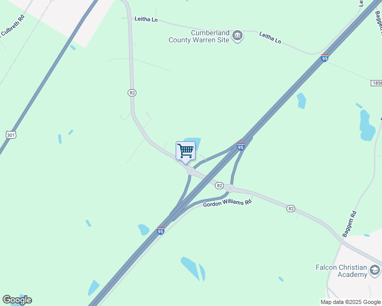 map of restaurants, bars, coffee shops, grocery stores, and more near 8142 Godwin-Falcon Road in Godwin