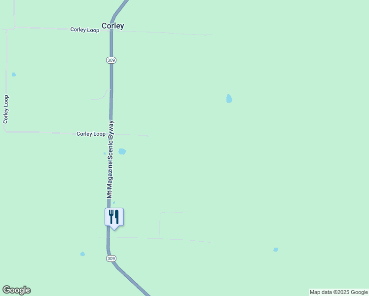 map of restaurants, bars, coffee shops, grocery stores, and more near 10731 Arkansas 309 in Paris