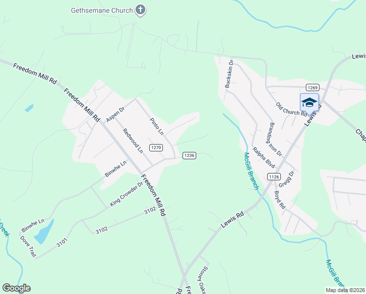map of restaurants, bars, coffee shops, grocery stores, and more near 1044 Rabbit Trail in Gastonia