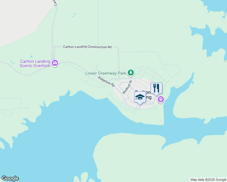 map of restaurants, bars, coffee shops, grocery stores, and more near 90 Lower Greenway in Eufaula