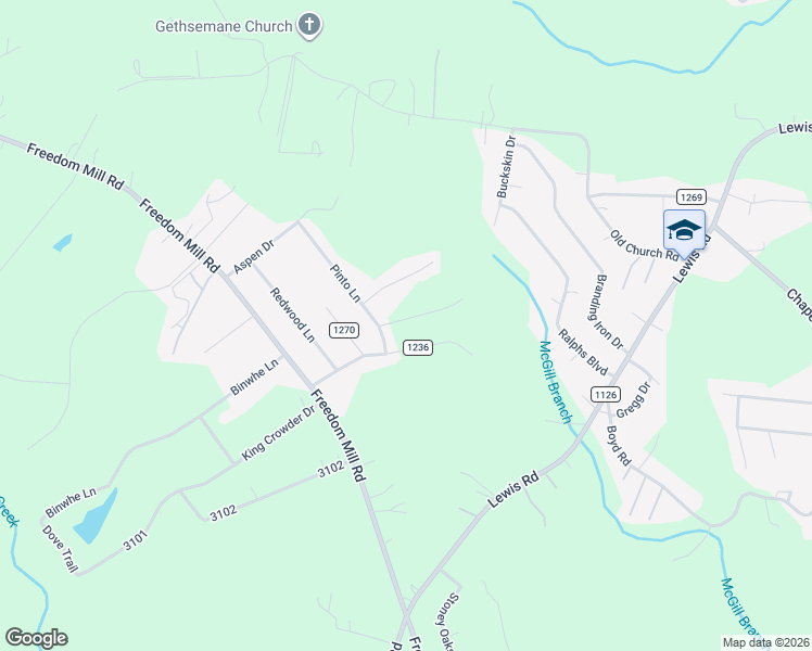 map of restaurants, bars, coffee shops, grocery stores, and more near 1044 Rabbit Trail in Gastonia