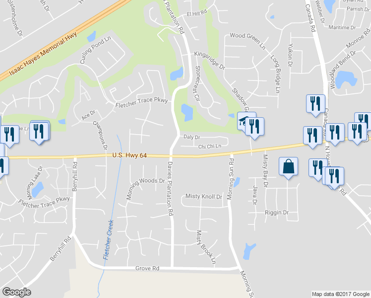 map of restaurants, bars, coffee shops, grocery stores, and more near 9537 Chi Chi Cove in Lakeland