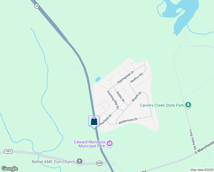 map of restaurants, bars, coffee shops, grocery stores, and more near 3336 Hunting Bay Drive in Spring Lake